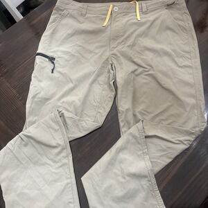 REI Co-op Hiking Pants Mens 40x30 Nylon Stretch Zip Pocket Drawcord Hike Outdoor